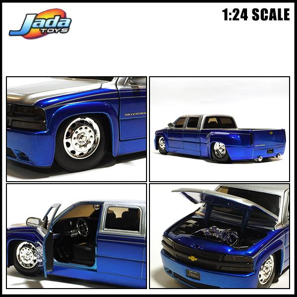 Jada 1/24 箱入り ミニカー 1999 CHEVROLET SILVERADO DUALLY
