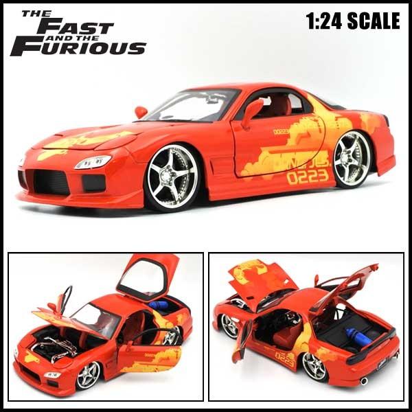 Jada 1/24 ワイルドスピード 箱入り ミニカー ORANGE JLS MAZDA RX-7