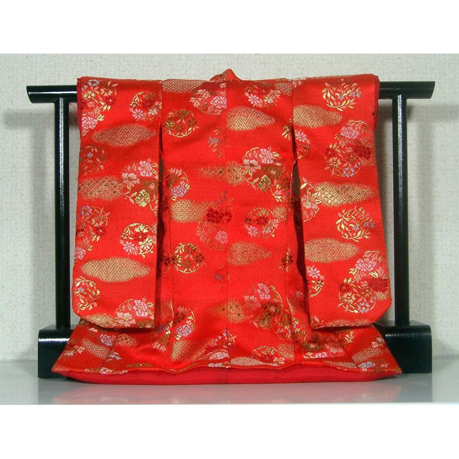 ミニチュア着物1/7金襴打掛キット 赤（高さ195mm幅277mm） : あい