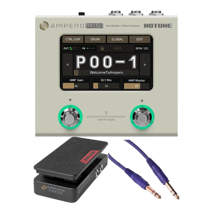 HOTONE AMPERO MINI + PRESS 25k コンパクト ストンプボックス