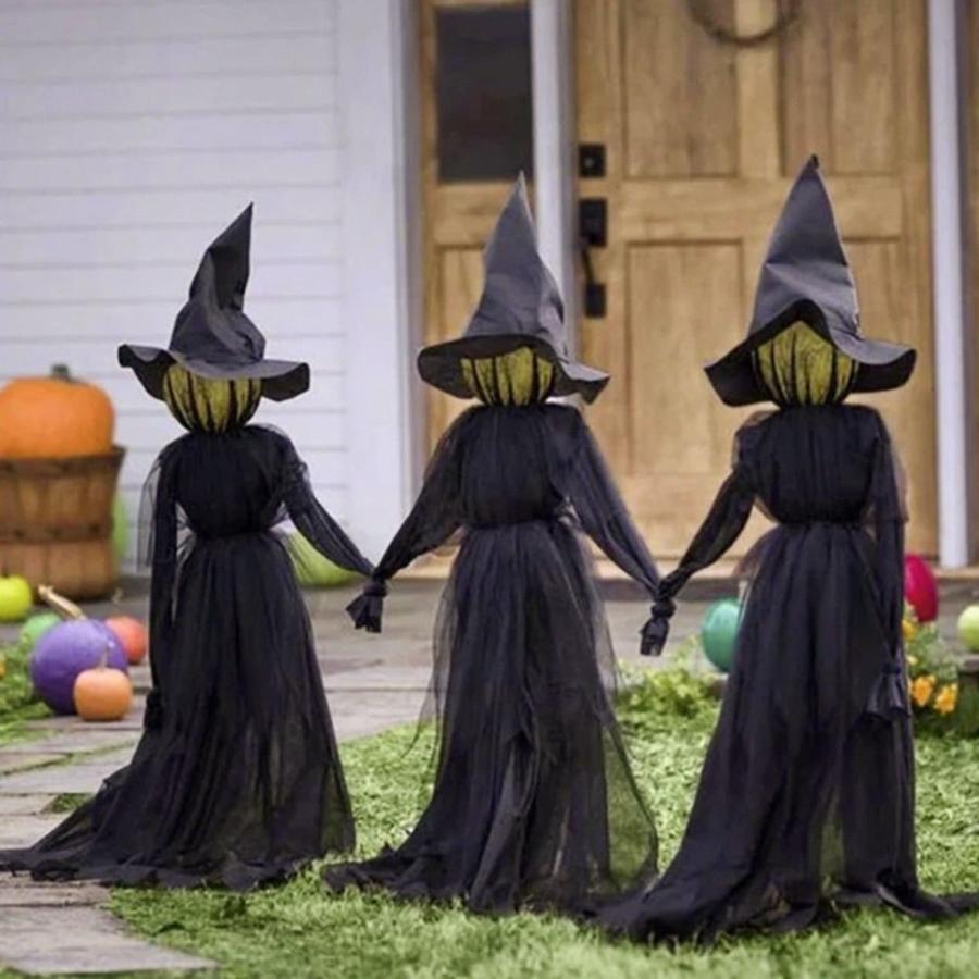 ハロウィン コスプレ パーティー 魔女 ウィッチ 人形 LED ドール