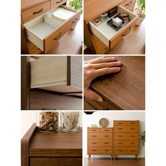 チェスト タンス 木製 完成品 日本製 リビングチェスト 5段 引き出し