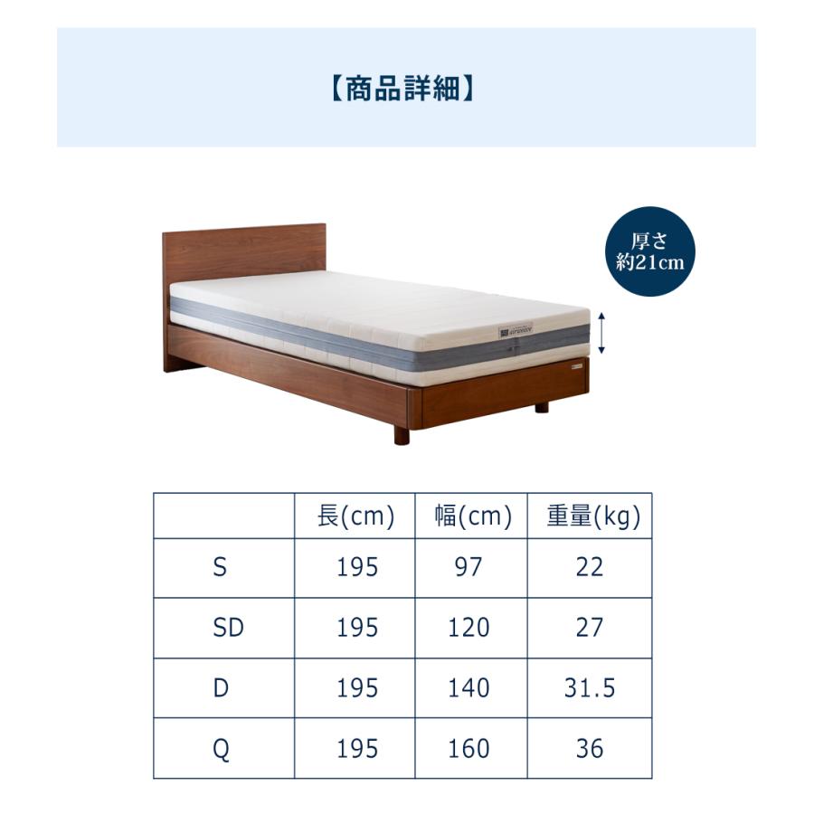 エアウィーヴ（airweave） ベッドマットレス S02 マットレス シングル