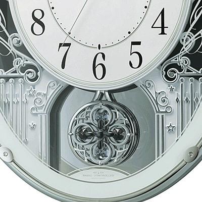 RHYTHM ○RHYTHM(リズム時計） 電波掛時計/スモールワールドプラウド