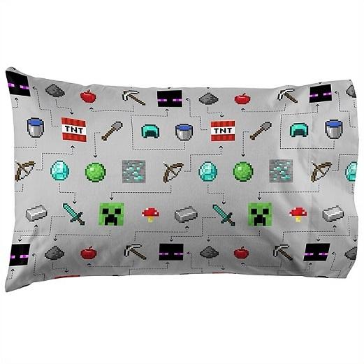 Minecraft/マインクラフト】 マイクラ シングル 布団セット 収納バッグ