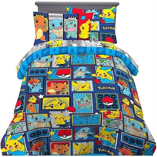 Pokemon/ポケモン】 シングル 布団セット 掛け布団 フラットシーツ
