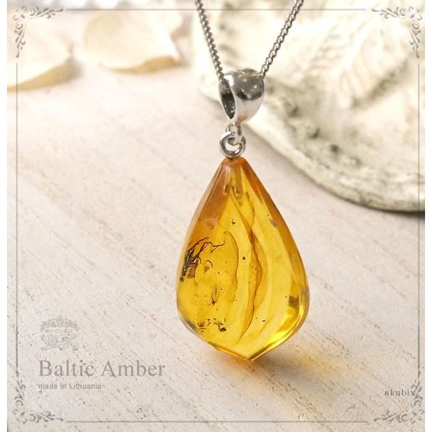虫入り琥珀ネックレス 送料無料 シルバー Silver925 コレクション