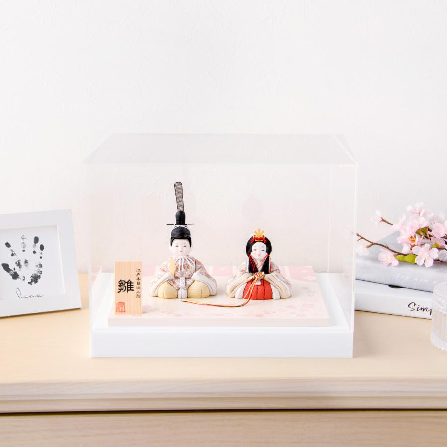 5,000円OFF 2/26正午まで 新作 雛人形 コンパクト 木目込み 木目込