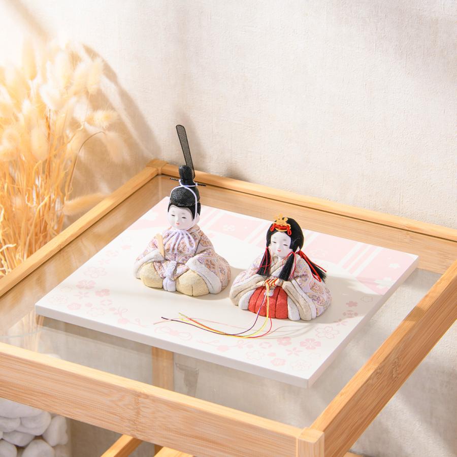 5,000円OFF 2/26正午まで 新作 雛人形 コンパクト モダン 木目込み