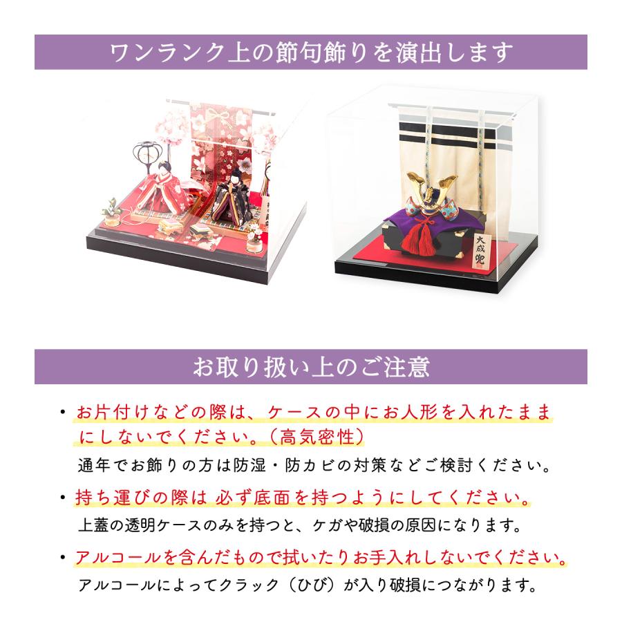 雛人形 ひな人形 ケース入り ケース ケース飾り アクリルケース 五月