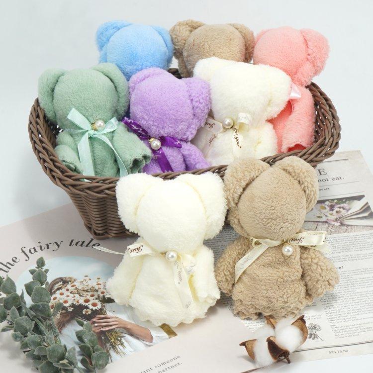 タオル 福袋 ハンドタオル くまタオルハンカチ ハンカチ 8個