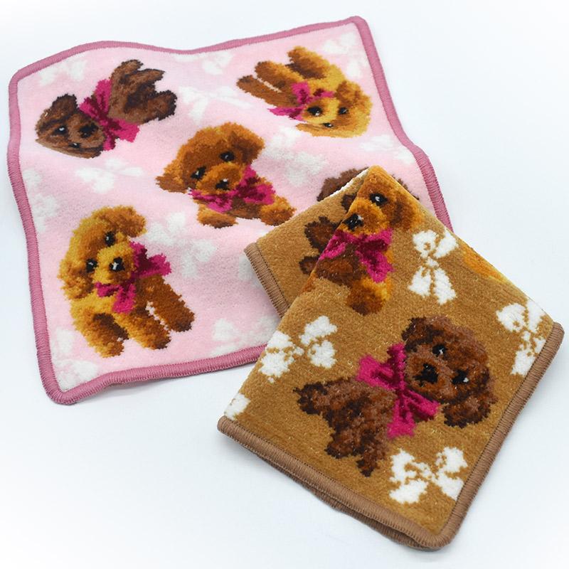 Enjeau（アーンジョー） 日本製ハンカチ タオル プードル トイプードル