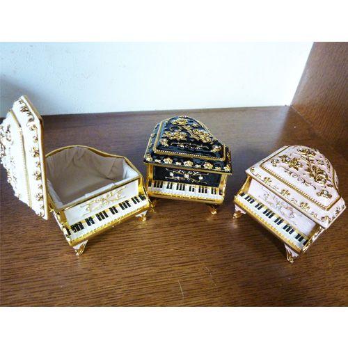 オルゴール付 ピアノ型宝石箱 ブラック 入荷しました : オルゴール専門