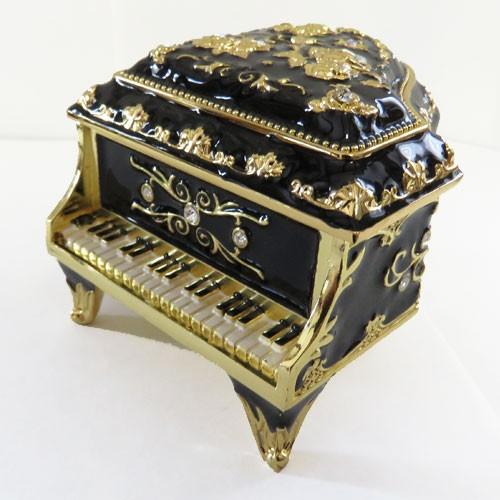 オルゴール付 ピアノ型宝石箱 ブラック 入荷しました : オルゴール専門
