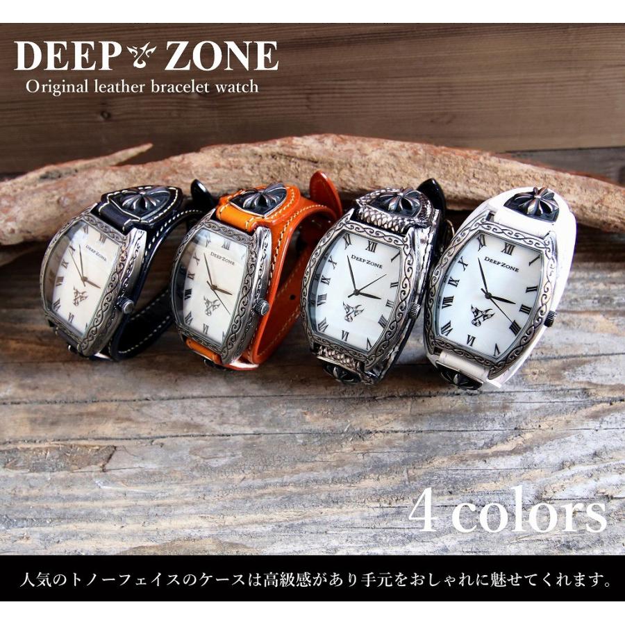 DEEP ZONE 限定5個 12800円 メンズ腕時計 アラベスク柄 ブレスウォッチ