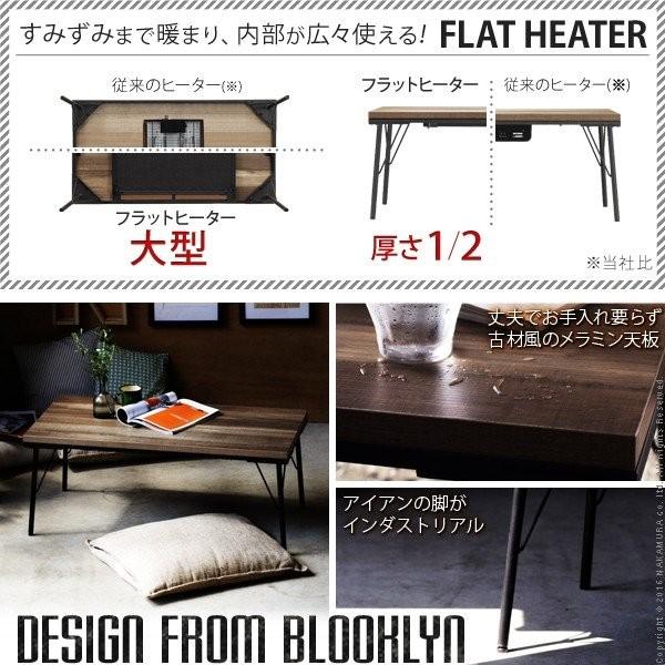 こたつ フラットヒーター 長方形 テーブル 省エネ ヒーターユニット