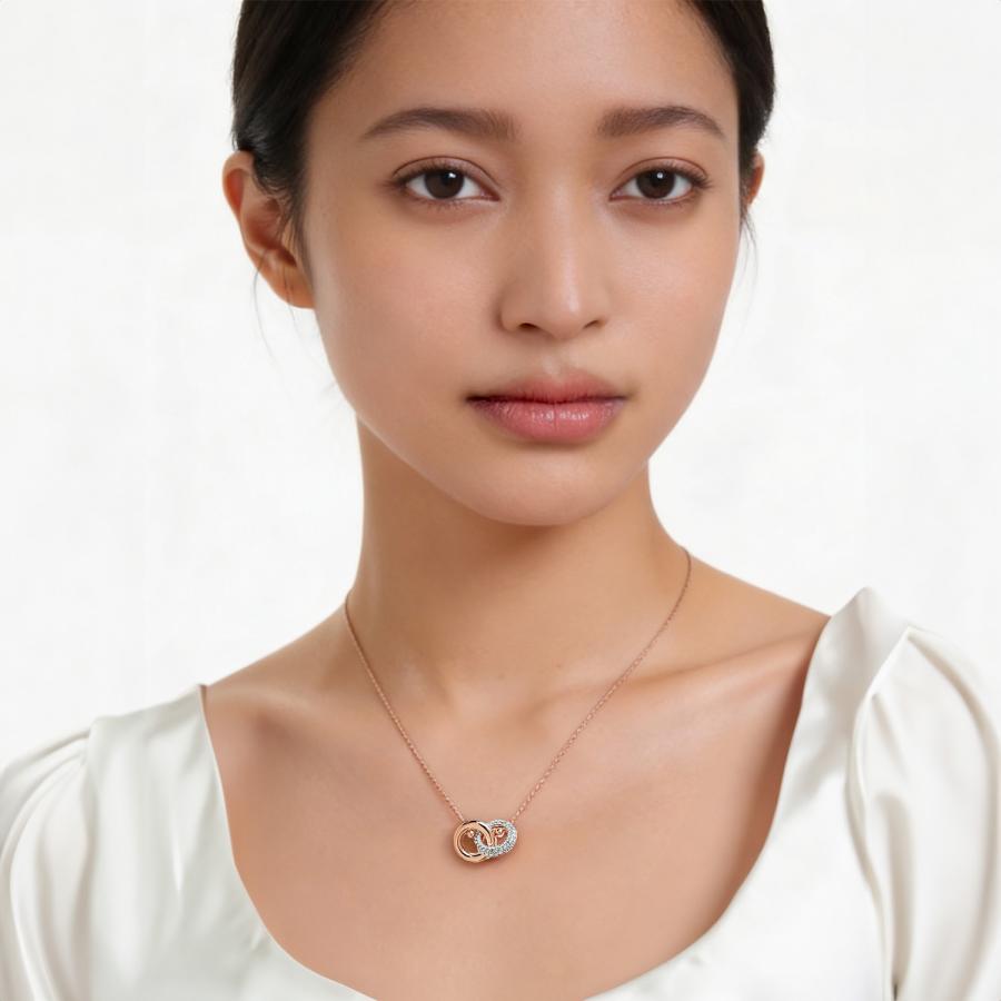 SWAROVSKI（スワロフスキー） ネックレス Dextera クリア ローズ