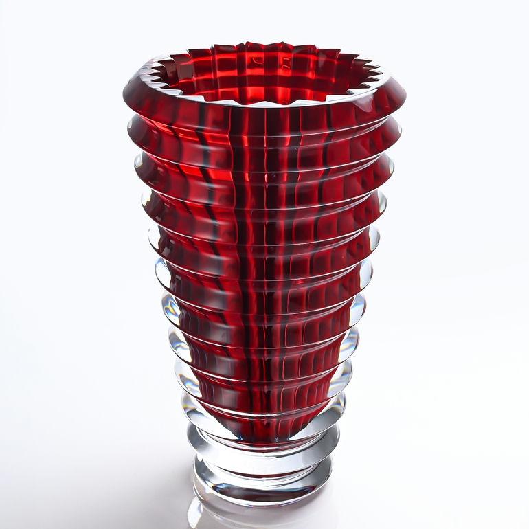 バカラ（Baccarat） ベース 花瓶 アイ EYE 14.5cm Sサイズ レッド