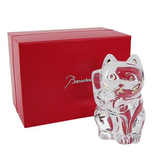 バカラ（Baccarat） クリスタルフィギュア 招き猫 クリア 2607786