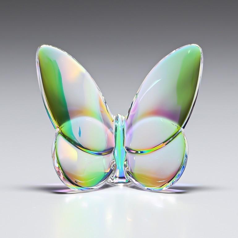 バカラ（Baccarat） クリスタルフィギュア ラッキーバタフライ