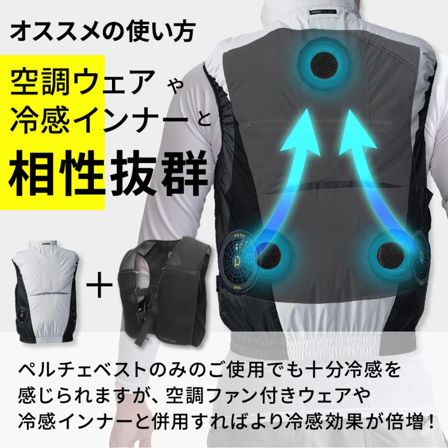 ペルチェベスト セット 冷暖 熱中症 暑さ対策 冷たい 冷却 クール
