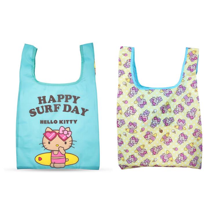 キティ バッグ コラボ ハワイ 日焼け エコバッグ 折りたたみ 折り畳み