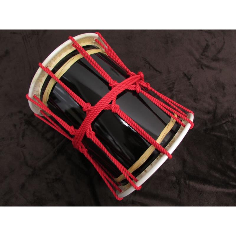 三島屋楽器店 オリジナル桶胴太鼓 8寸 (直径約24.5cm） レッド 吊り