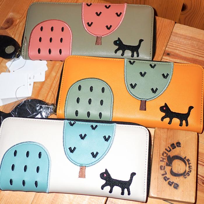 Atsuko Matano（アツコマタノ） 俣野温子 猫と木 長財布 （カラーを