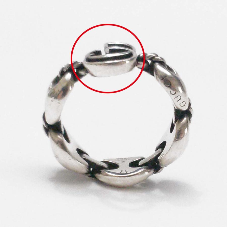 GUCCI（グッチ） 【美品】グッチ ダブルGマリーナチェーンリング