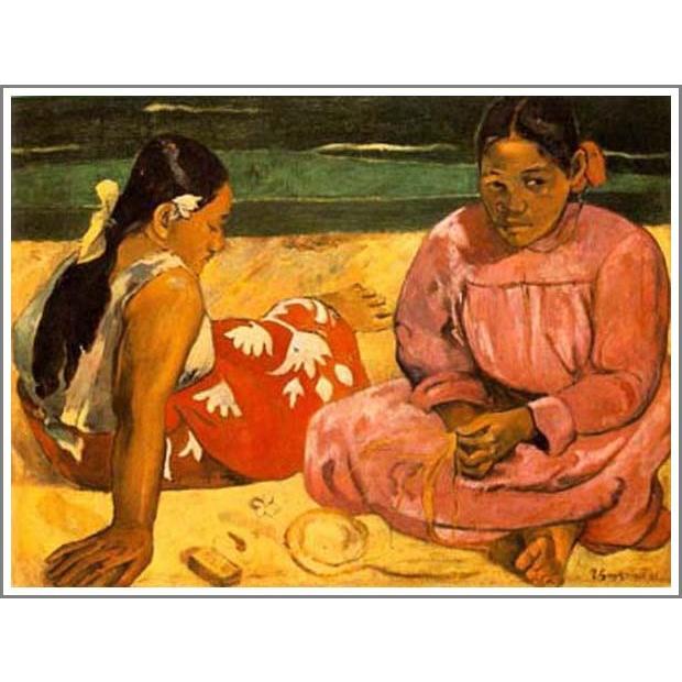 複製画 送料無料 絵画 油彩画 油絵 模写ポール・ゴーギャン「タヒチの
