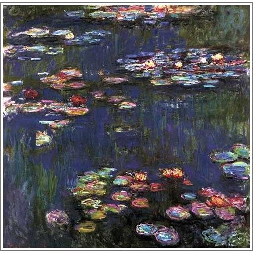 複製画 送料無料 絵画 油彩画 油絵 模写クロード・モネ「睡蓮2」F20