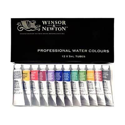 ウィンザー&ニュートン（WINSOR&NEWTON） 水彩絵具 12色セット （5ml