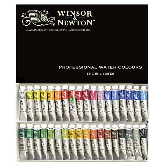 ウィンザー&ニュートン（WINSOR&NEWTON） 水彩絵具 36色セット （5ml