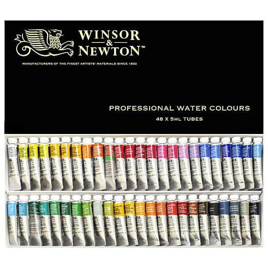 ウィンザー&ニュートン（WINSOR&NEWTON） 水彩絵具 48色セット （5ml