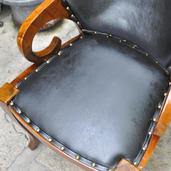 レザーアームチェア 牛革 エレファントチェアUSED 中古 チーク レザー