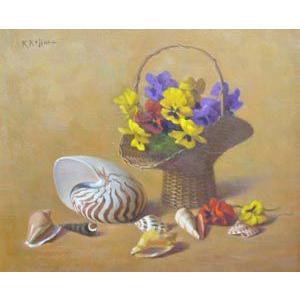 絵画 油絵 小島光 肉筆油絵 静物画 写実 F8 : アートフジ - 通販