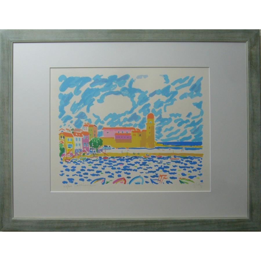 絵画 版画 リトグラフ ジョンボッチ ラグナピーチ 青空 送料無料