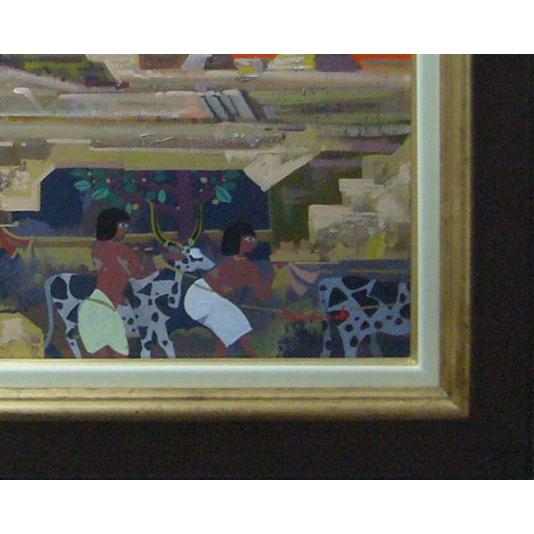 絵画 油絵 肉筆油絵 竹内敏彦 スインクス F20