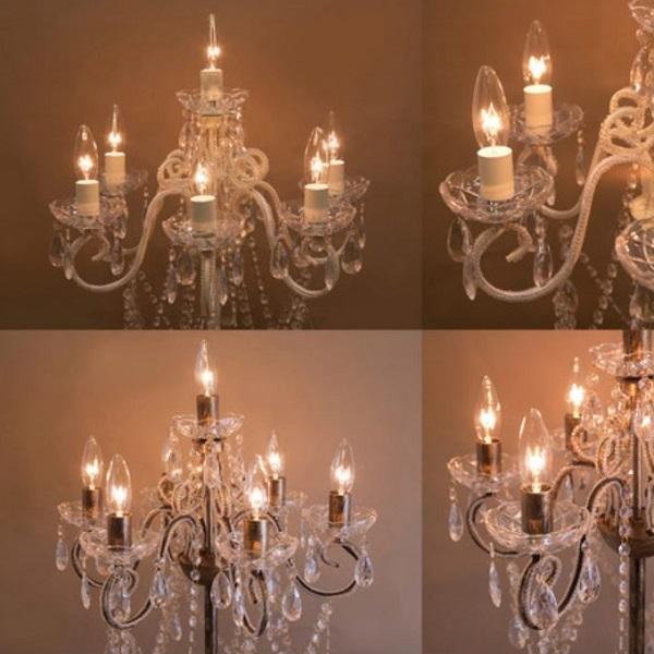 LED電球付】7灯 フロアランプ クリスティ Christy☆E12/電球水雷型