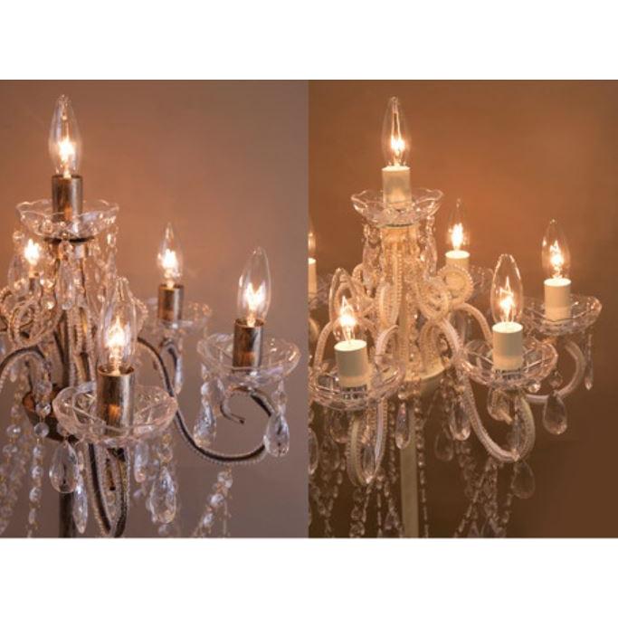 LED電球付】7灯 フロアランプ クリスティ Christy☆E12/電球水雷型