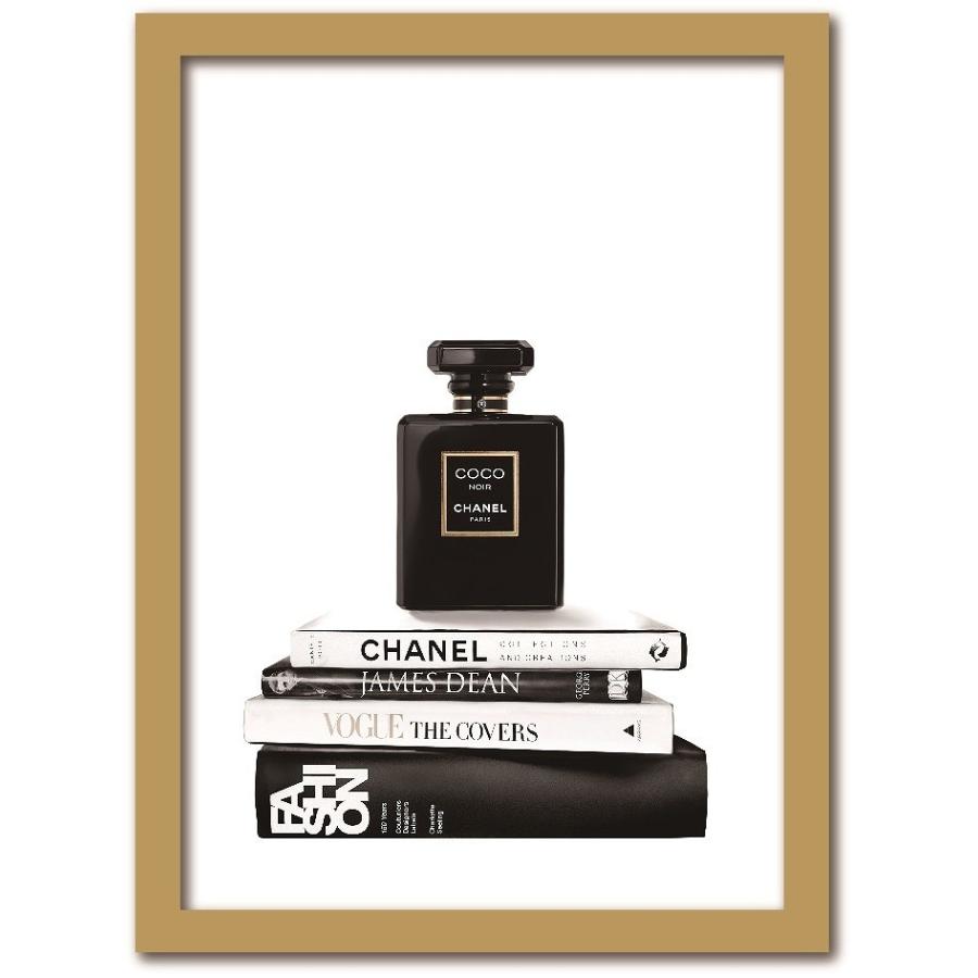 アートポスター ブランド 額入り A4 香水ボトル ココ シャネル 本 写真