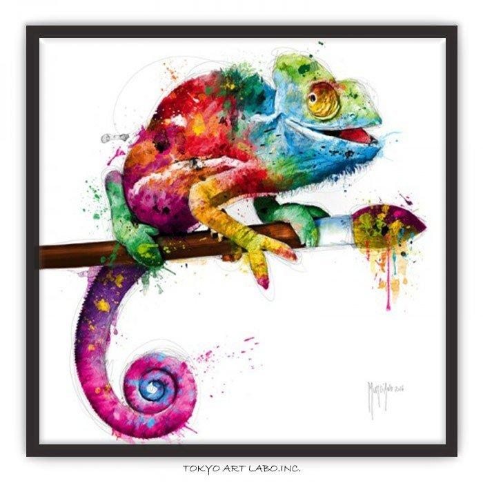 絵画 カメレオン PopEvolution インテリア アート 絵 壁掛け 有名 P