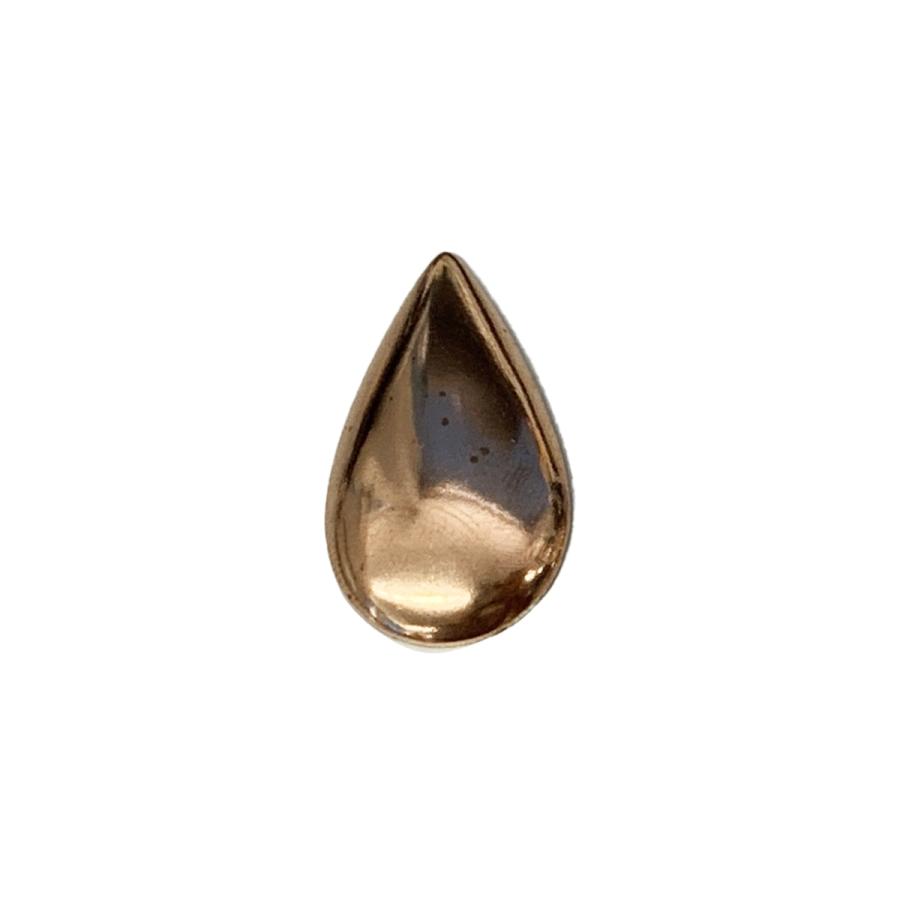 メール便可 ] 銅板 丹銅板 アラカルト しずく型 28×16mm 【 ガラス