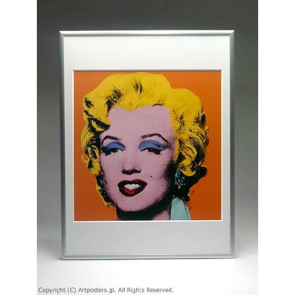 出荷区分B】アンディ・ウォーホル ショット・オレンジ・マリリン 額付