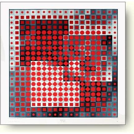 出荷区分D】ヴィクトル・ヴァザルリ Victor Vasarely: Harmas アート