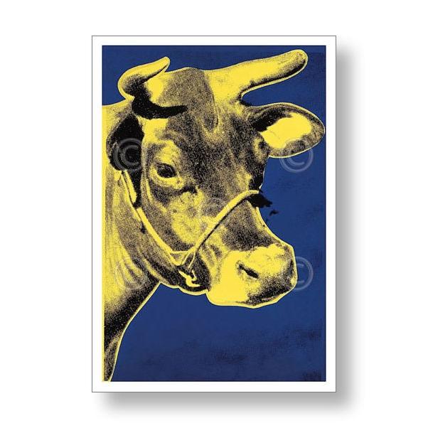 出荷区分C】アンディ・ウォーホル：牛 Andy Warhol: Cow, 1966 (yellow