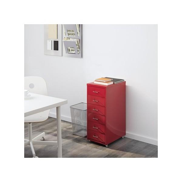 イケア（IKEA） オフィスチェストキャスター付き 6段収納 デスク脇机