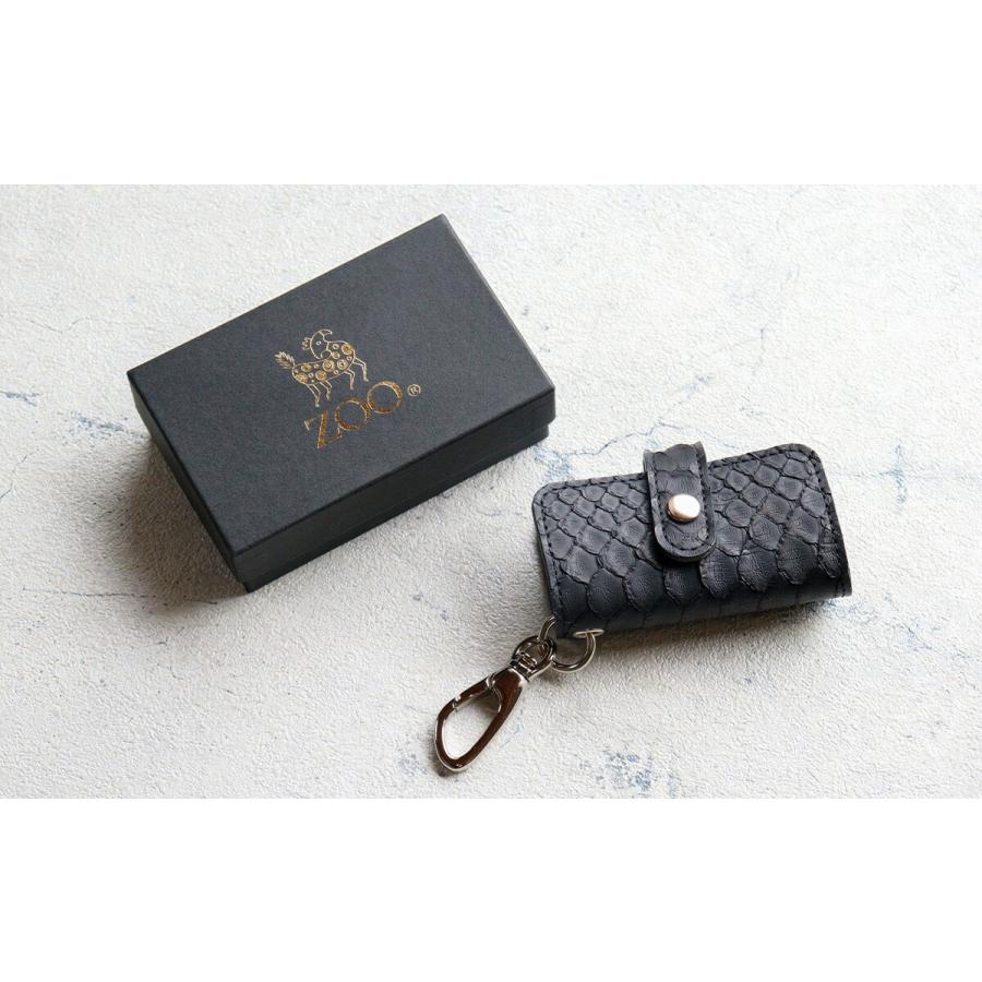 5連キーケース ZOO ズー 蛇革 ダイヤモンドパイソンメンズ 鍵 ZKC-054