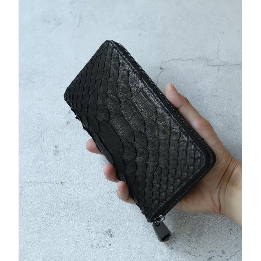 ZOO ズー 大蛇革 ダイヤモンドパイソン ラウンドファスナー長財布 6mUP