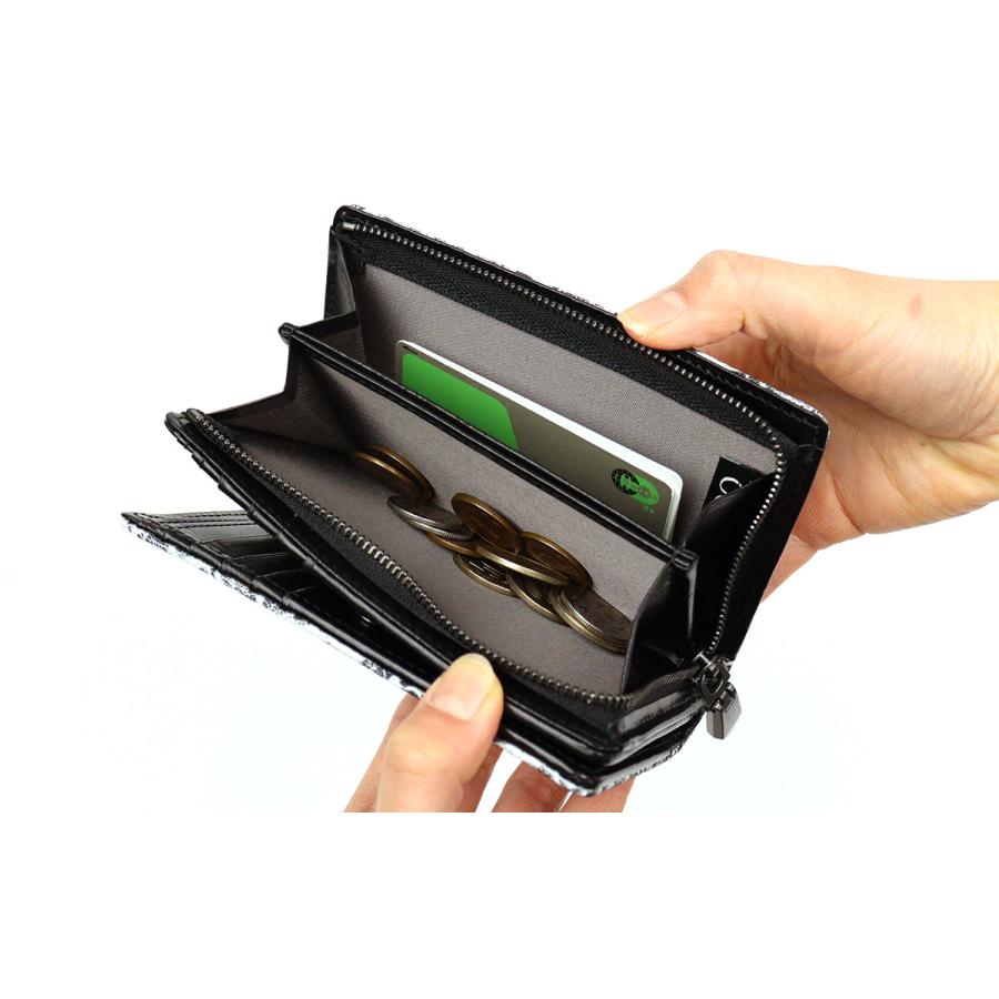 エレファントレザー 象革 メンズ 二つ折り財布 ミドルウォレット ZOO